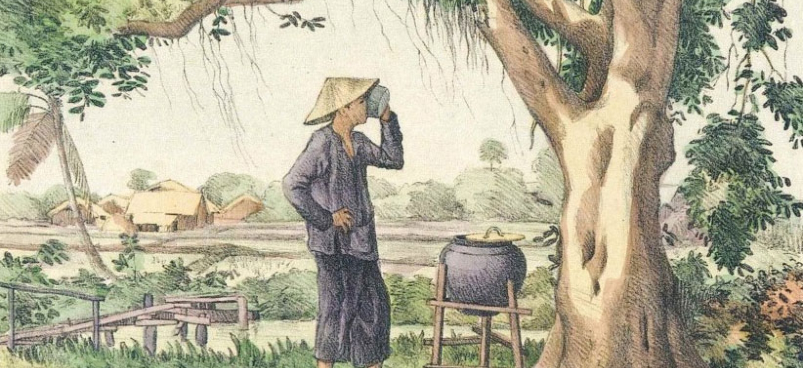 “A Scene from the Countryside” Part of the Vietnamese Rare Book Collection.