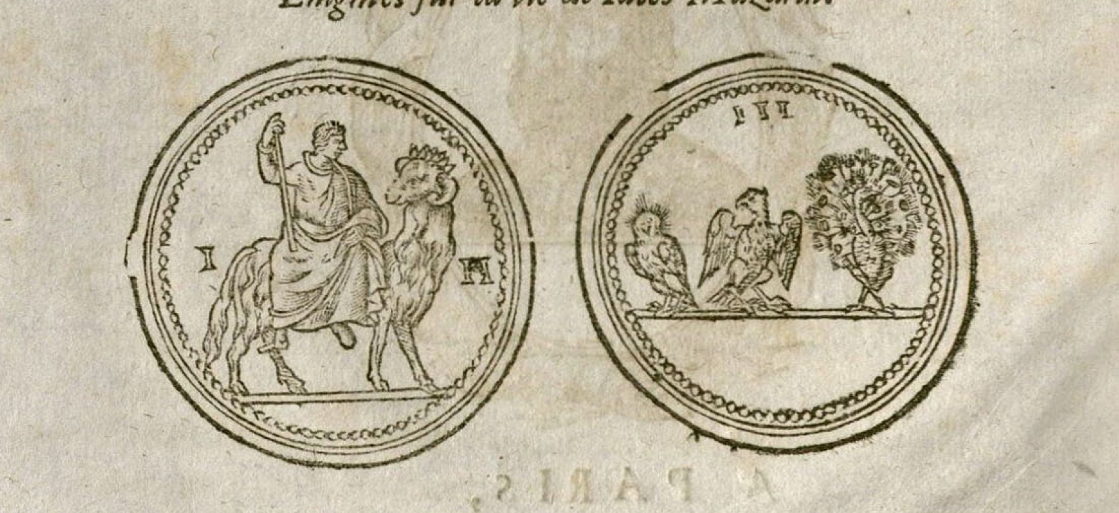 Page from a French horoscope book with text and two diagrams