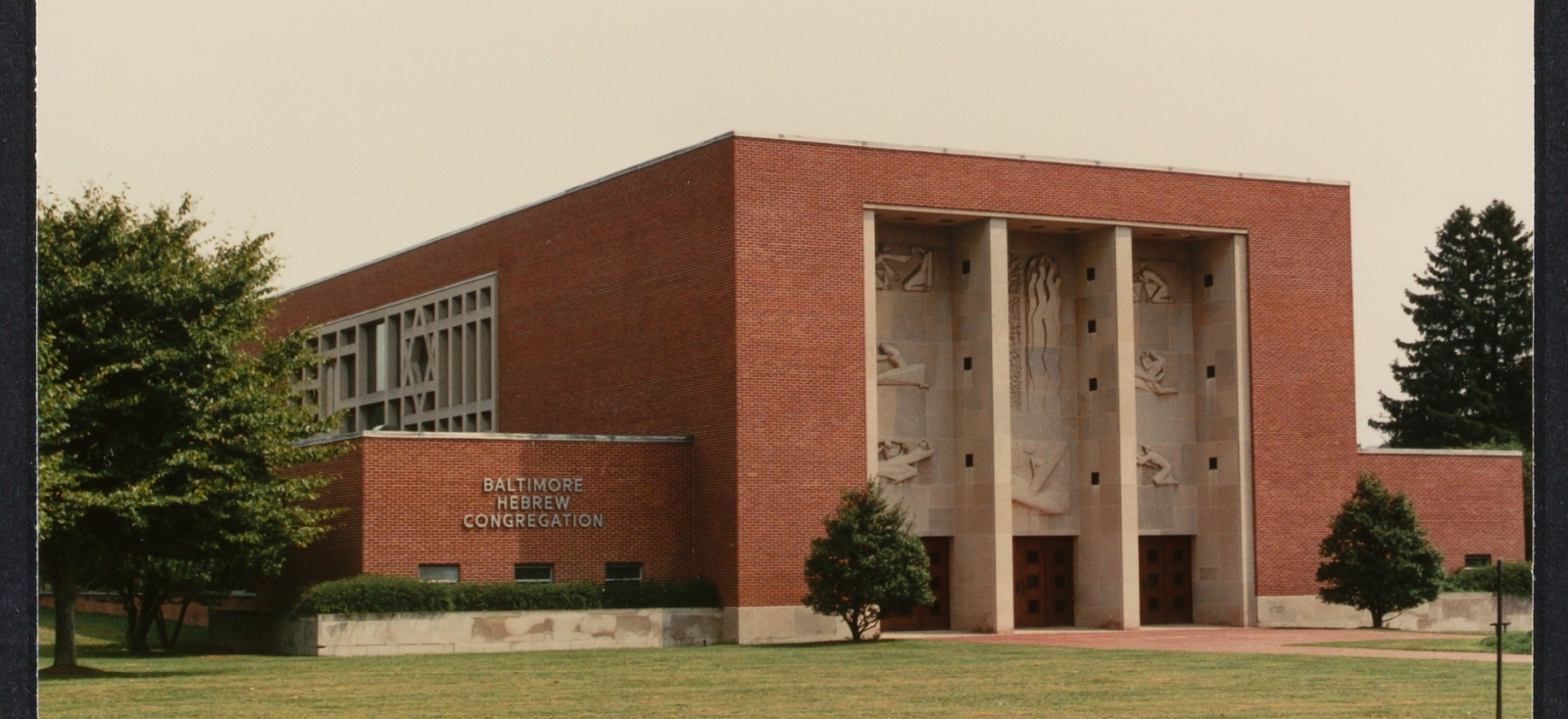  Baltimore Hebrew Congregation in Baltimore, Maryland, a red brick building