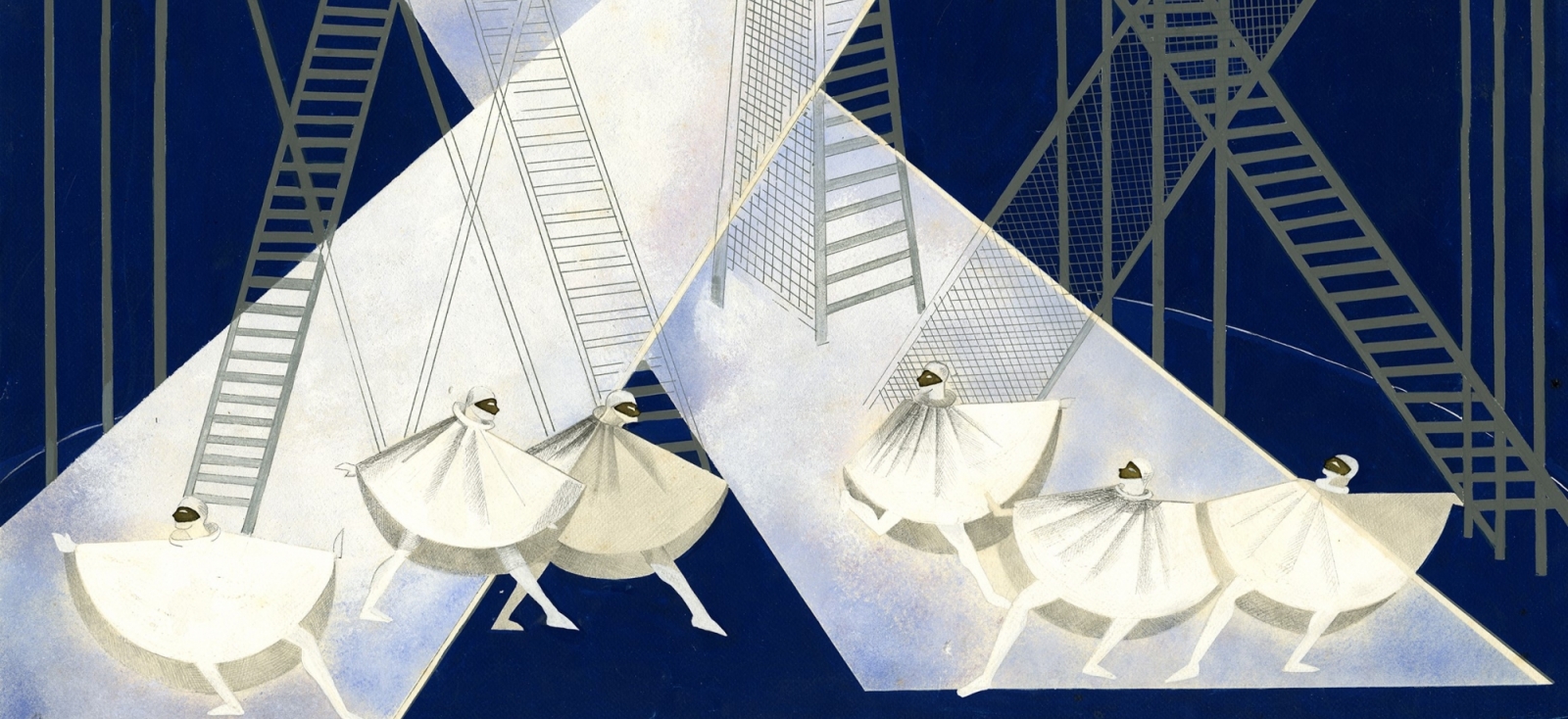 Set design for "Le Cirque" by Alexandra Exter, 1927-28.