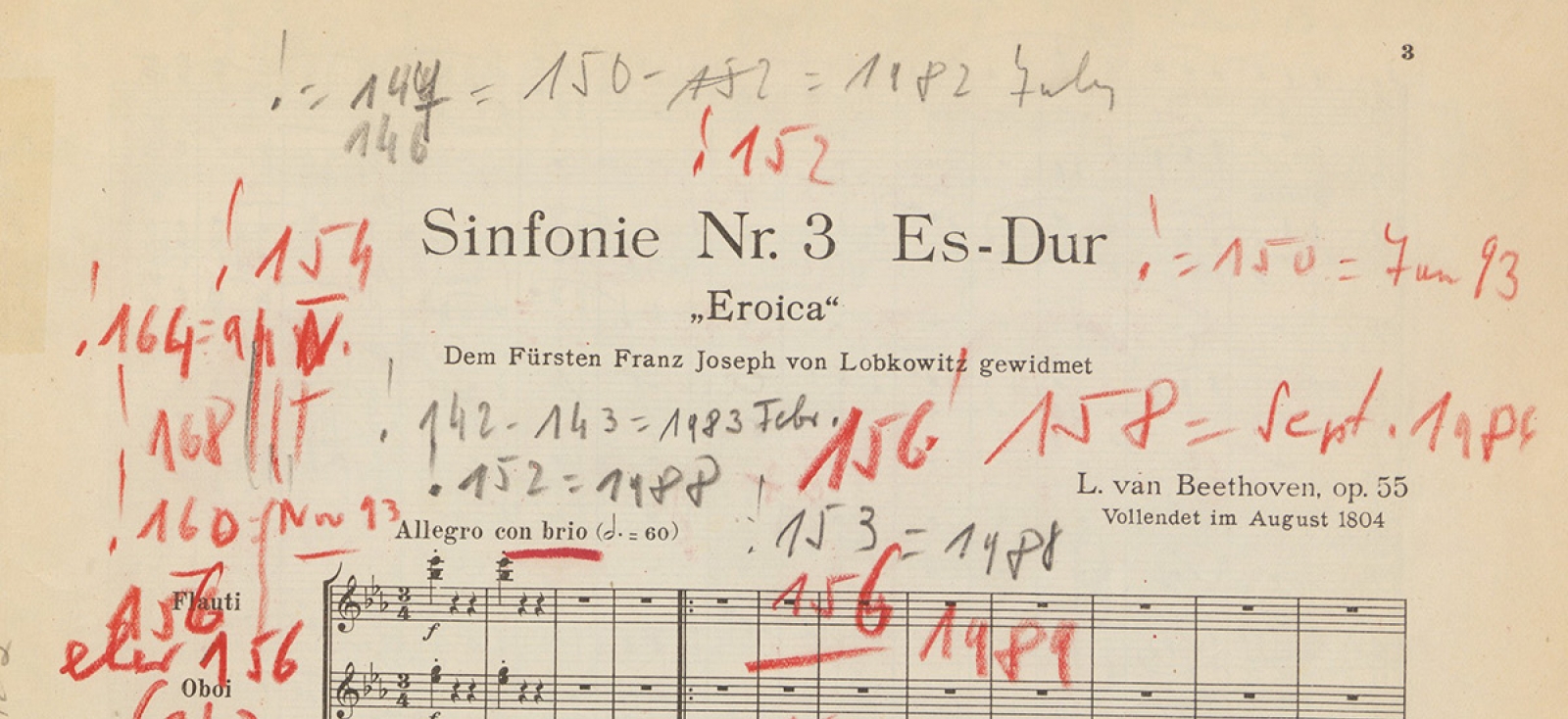 score annotated in red and black pencil