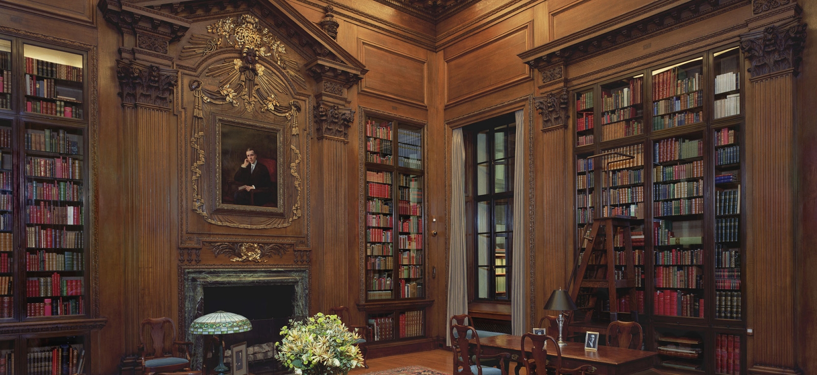 The Widener Memorial Room in Widener Library.