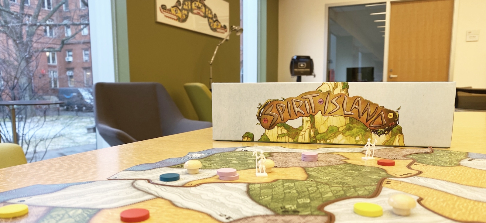 A board game on a table in tozzer