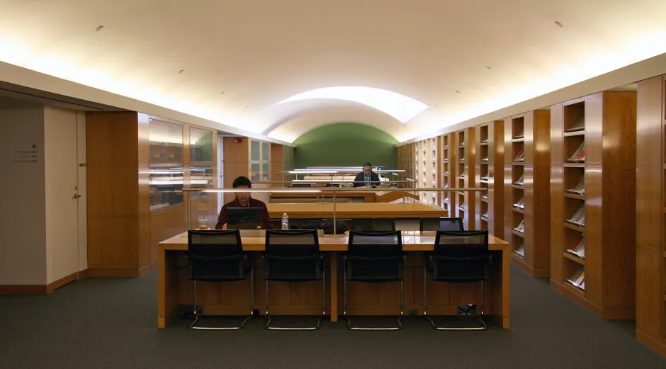 The interior of the Fung Library