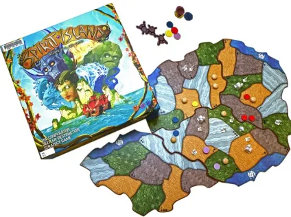 Board, box, and pieces for the game "Spirit Island"