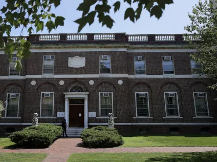 The exterior of Harvard-Yenching Library.
